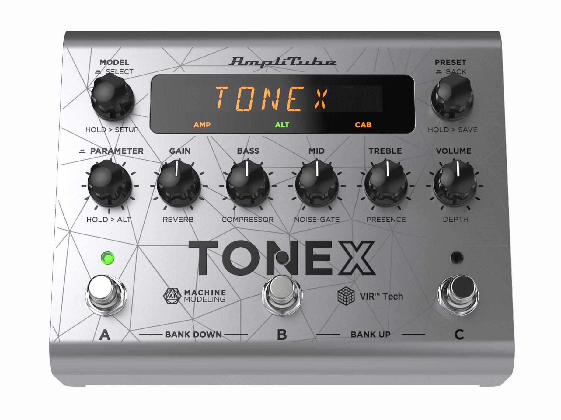 IK MultiMedia TONEX Bass Edition Pedal in Silver - Andertons